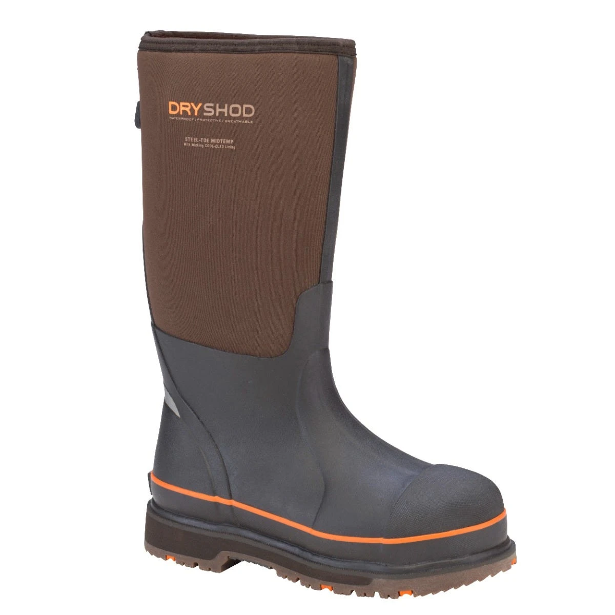 DryShod Boots: Men's STT-UH-BR Brown/Orange Steel Toe WIXIT Cool-Clad Lining Work Boot 3 DryShod Boots: Men's STT-UH-BR Brown/Orange Steel Toe WIXIT Cool-Clad Lining Work Boot