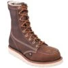 Thorogood Boots: Men's 804-4478 USA-Made Brown EH Steel Toe Work Boots -Work Shoe Store thorogood 804 4478 p 01