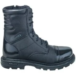 Thorogood Men's 834-6888 Black 8 Inch Uniform Side Zip Jump Boots -Work Shoe Store thorogood 834 6888 o 01 1