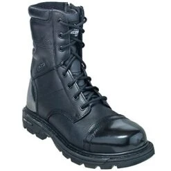 Thorogood Men's 834-6888 Black 8 Inch Uniform Side Zip Jump Boots -Work Shoe Store thorogood 834 6888 p 01 1