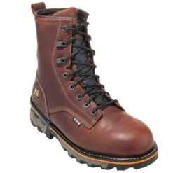Timberland PRO Boots: Men's TB01113A 210 Brown Boondock 8" Waterproof Boots -Work Shoe Store timberland 1113 p 01