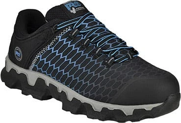Timberland Pro Shoes: Men's A1HRU Black Blue PowerTrain Sport ESD Alloy Toe Athletic Work Shoes 3 Timberland Pro Shoes: Men's A1HRU Black Blue PowerTrain Sport ESD Alloy Toe Athletic Work Shoes