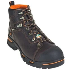 Timberland PRO Boots: Men's Endurance PR 52562 Brown 6" Steel Toe EH Boots -Work Shoe Store timberland tb052562 p 01