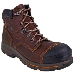Timberland PRO Boots: Men's TB0A1I4H 214 Helix HD Brown 6-Inch Composite Toe Boots -Work Shoe Store timberland tb0a1i4h214 p 01