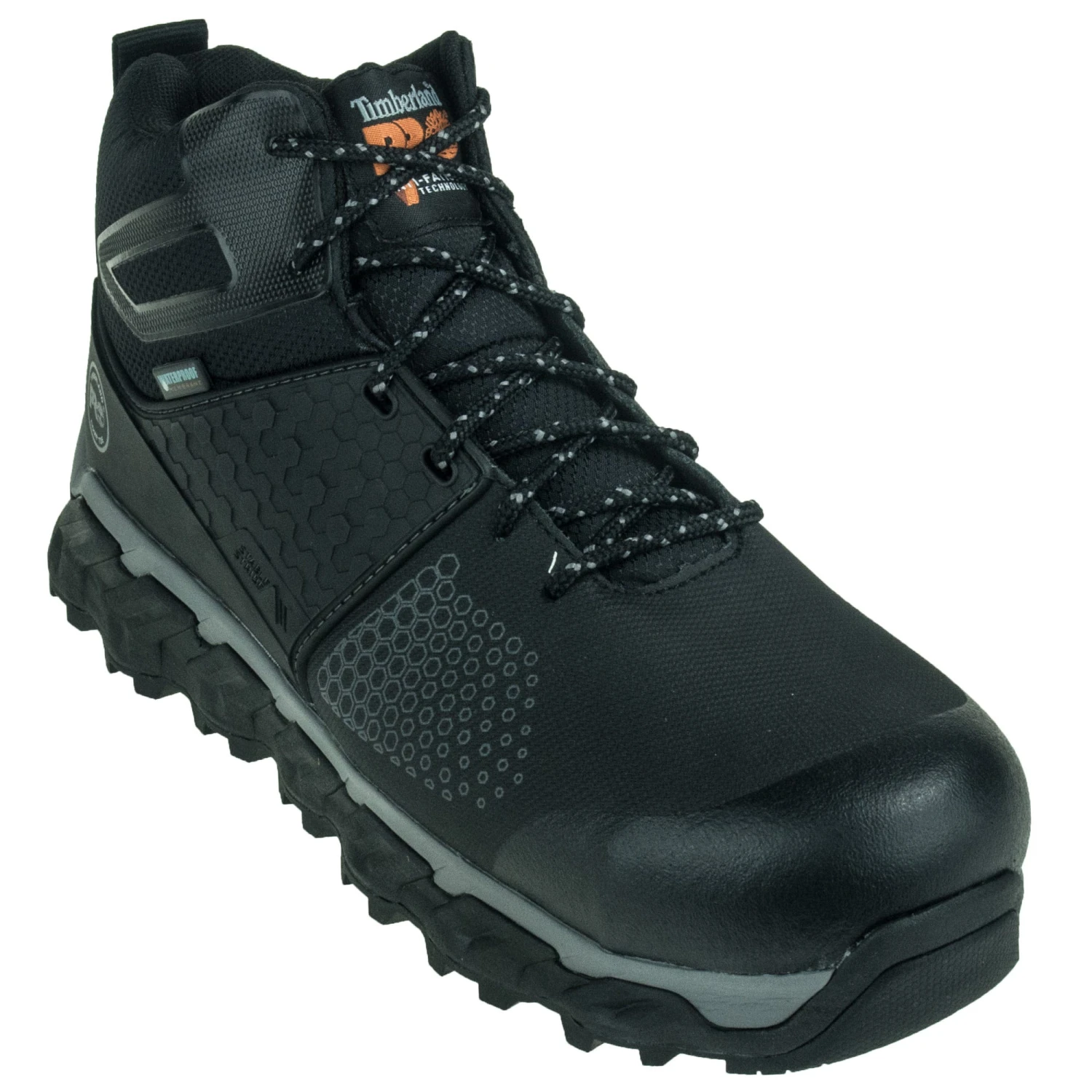 Timberland PRO Boots: Ridgework Men's Black CT TB0A1KBW001 WP Mid Work Boots 3 Timberland PRO Boots: Ridgework Men's Black CT TB0A1KBW001 WP Mid Work Boots