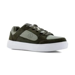 Volcom Shoes: Men's VM30231 Olive Grey Composite Toe Evolve Slip Resistant Skate Inspired Work Shoe