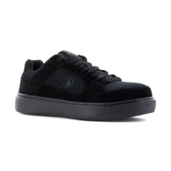 Volcom Shoes: Women's VM30232F Triple Black Composite Toe EH Slip Resistant Evolve Skate Inspired Work Shoe
