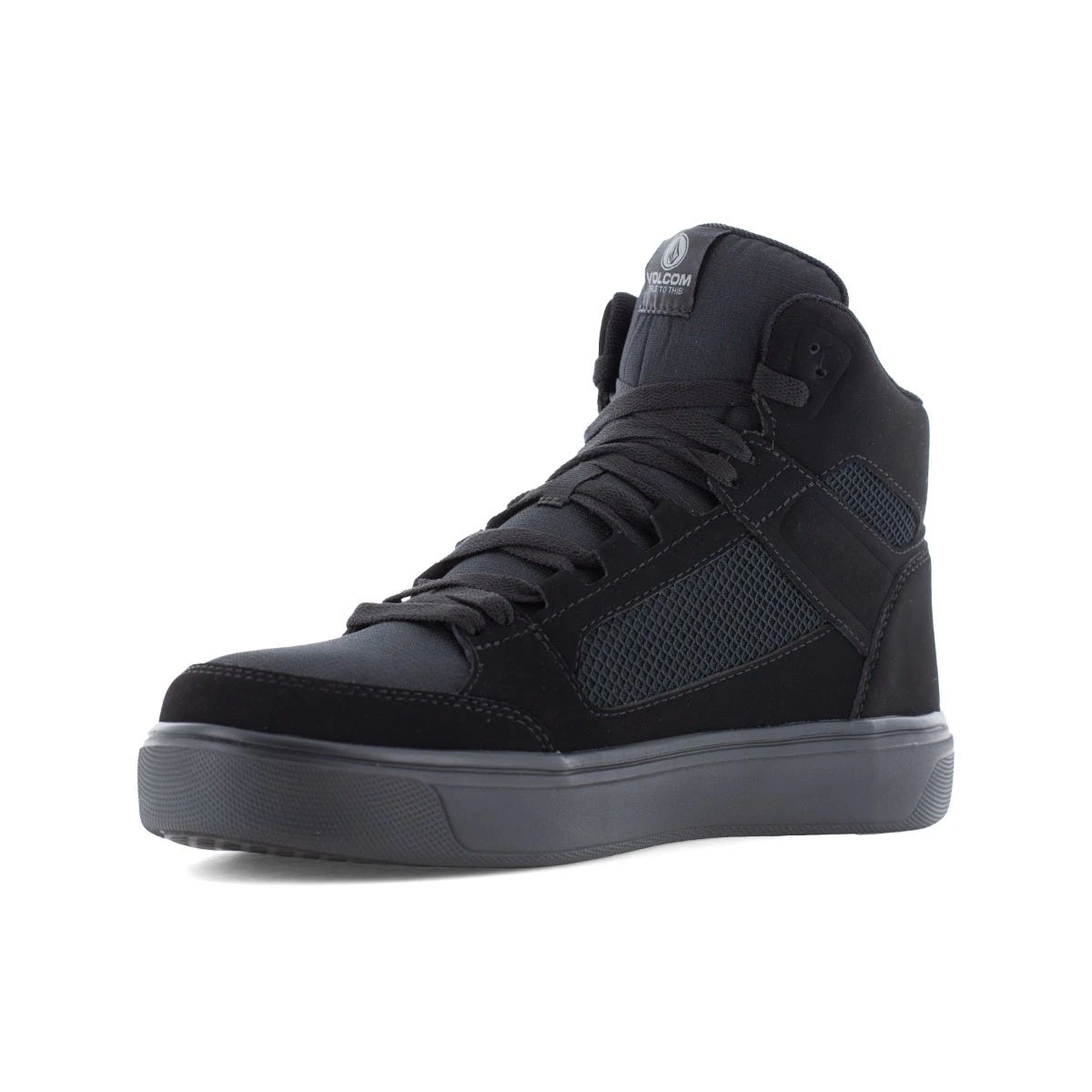 Volcom Shoes: Men's VM30244 Triple Black Composite Toe Evolve EH Slip Resistant Skate Inspired Work High Top 4 Volcom Shoes: Men's VM30244 Triple Black Composite Toe Evolve EH Slip Resistant Skate Inspired Work High Top - Image 2