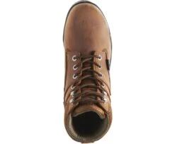 Wolverine Boots: Men's 2053 Durashocks Steel Toe Brown Boots -Work Shoe Store wbsm w02053 032315 s16 top