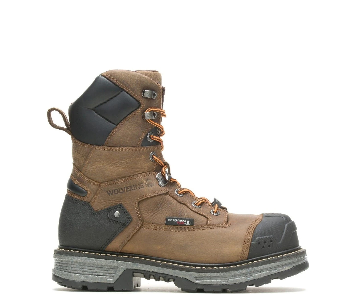 Wolverine Boots: Men's W211139 Brown 8" Hellcat Ultraspring Heavy Duty Carbonmax Work Boot 4 Wolverine Boots: Men's W211139 Brown 8" Hellcat Ultraspring Heavy Duty Carbonmax Work Boot - Image 2