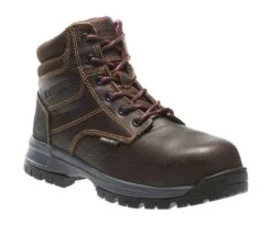 Wolverine Boots: Women's W10180 Piper Brown Composite Toe Waterproof Work Boot -Work Shoe Store wbsw w10180 032015 s16 045