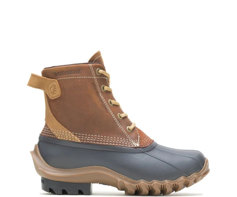 Wolverine Boots: Women's W880227 Cognac Torrent Waterproof Duck Boot 4 Wolverine Boots: Women's W880227 Cognac Torrent Waterproof Duck Boot - Image 2