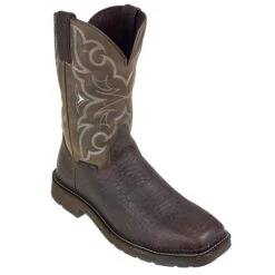 Justin Boots: Men's Cactus SE4313 Amarillo Steel Toe Stampede Work Boots -Work Shoe Store wk4313 1