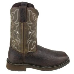 Justin Boots: Men's Cactus SE4313 Amarillo Steel Toe Stampede Work Boots -Work Shoe Store wk4313 2