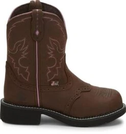 Justin Boots: Women's GY9980 Aged Bark With Diamond Cut Steel Toe Boots -Work Shoe Store wkl9980 617x563 profile