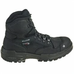 Wolverine Boots: Men's 10613 Black Waterproof 6-Inch Legend Boots -Work Shoe Store wolverine w10613 o 01