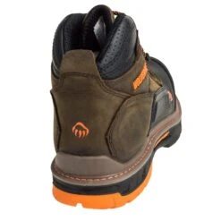 Wolverine Boots: Overpass CarbonMAX EH Men's W10717 Brown Mid Work Boots -Work Shoe Store wolverine w10717 b 01
