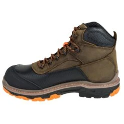 Wolverine Boots: Overpass CarbonMAX EH Men's W10717 Brown Mid Work Boots -Work Shoe Store wolverine w10717 i 01